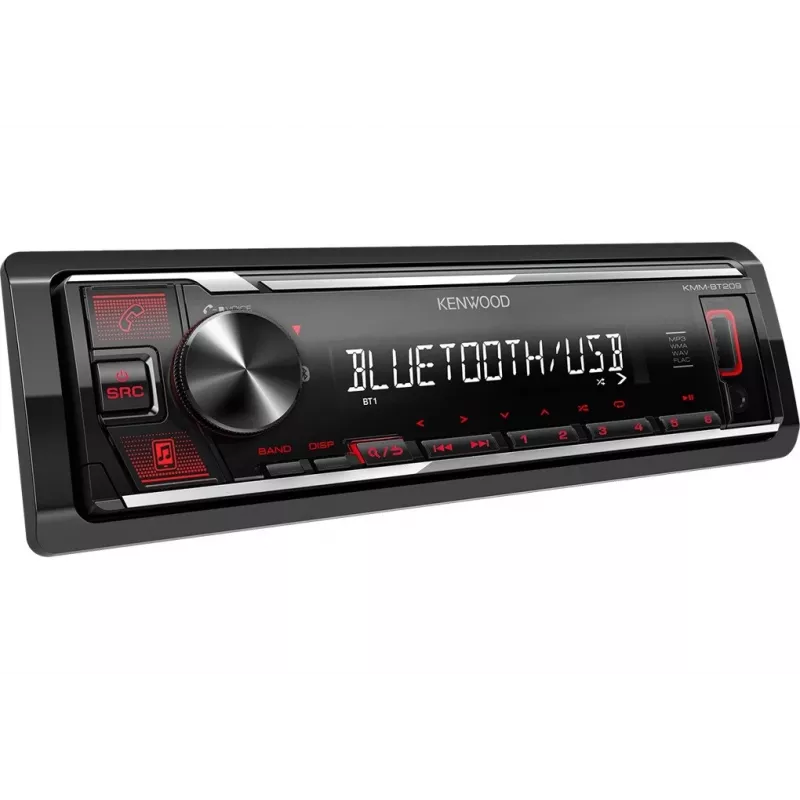 Receptor multimedia para coche Kenwood KMM-BT209 Bluetooth 200 W negro