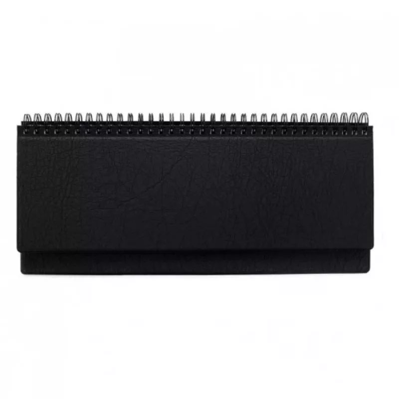 Calendario de mesa horizontal Memo PVC 2026, negro