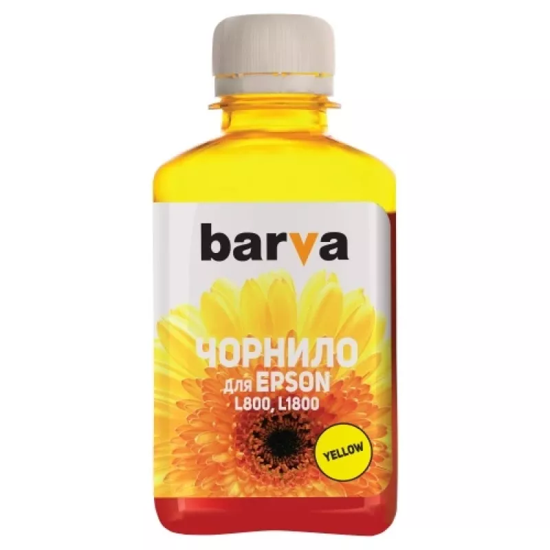 Compatible Barva Epson T6734 L800/L810/L850/L1800 C13T67344A botella de recarga de tinta, amarillo