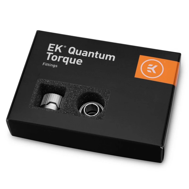 Conector EK Water Blocks EK-Quantum Torque HDC 12, pack de 6, titanio satinado