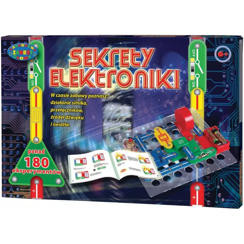 Kit de construcción electrónica educativo Dromader Science Kit Secrets ZD-9551 — 180 experimentos