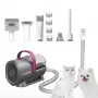 PETKIT AirClipper 5-in-1 LM4 kit de aseo para mascotas con aspirador, gris/blanco