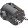 Conector macho Schuko Bachmann 911.175 negro conector eléctrico en ángulo