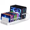 Estación de carga Unitek 10X USB 2.4A 60W blanco
