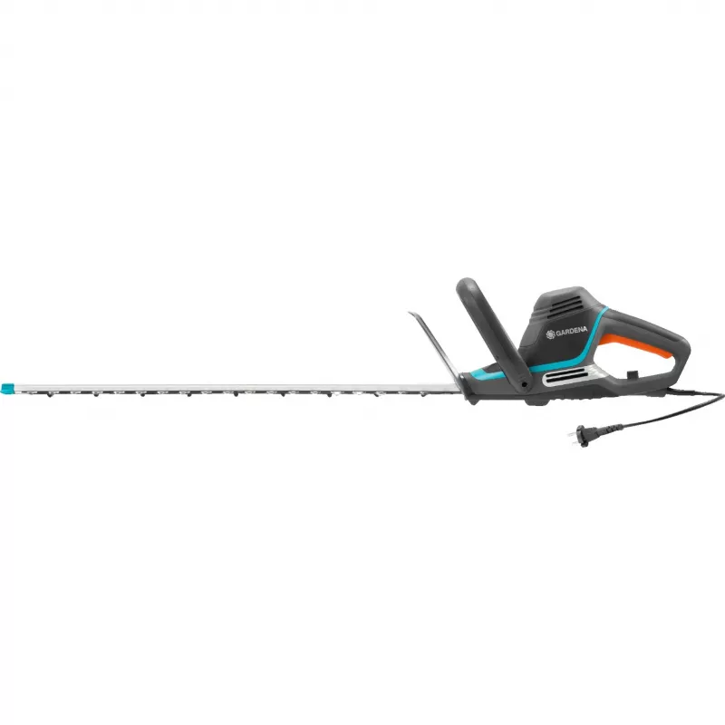 Gardena PowerCut 700/65 cortasetos eléctrico, 700 W, 65 cm, cuchilla doble, 3,7 kg, negro/turquesa