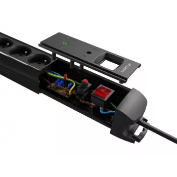 Regleta de enchufes Lanberg SP1-05F-0150-BK 1,5 m 5 tomas AC para interior negra