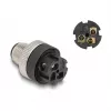 Conector M12 codificación A 3 polos macho DeLOCK 60566 conexión por tornillo negro
