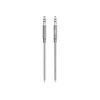 Linksys Belkin MIXIT cable auxiliar - cable de audio - minijack estéreo 3,5 mm (macho) - minijack estéreo 3,5 mm (macho) - 1,22 m - gris (AV10164BT04-GRY)
