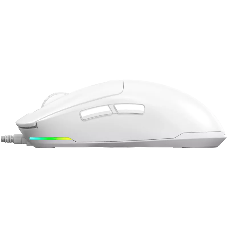 LORGAR MSA10, ratón gaming Advanced Ultralight con cable, blanco