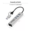 Hub USB 3.0 USB-A, ranura SD/microSD, 2 en 1