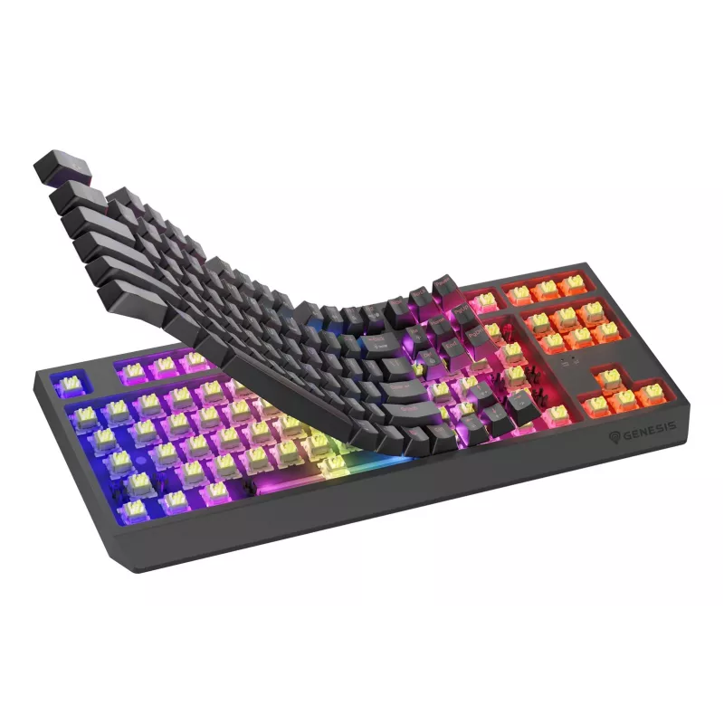 Teclado gaming GENESIS Thor 230 TKL USB + RF Wireless + Bluetooth QWERTY US English Negro