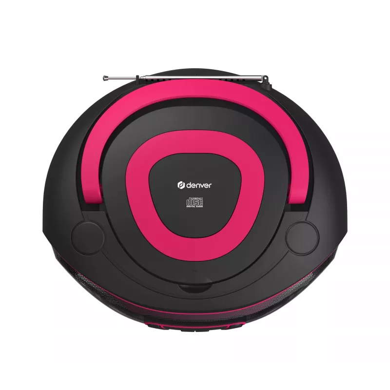 Reproductor de CD personal Denver TDB-212P rosa 3,6W DAB+ FM