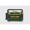 Radio portátil Muse M-928 BTY con sintonizador digital FM, 20W, USB-C, negro/amarillo