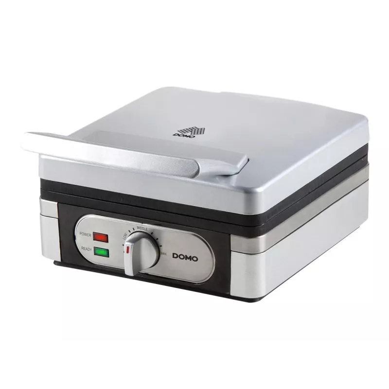 Gofrera Domo DO 9047 W 2 gofre(s) 1400 W plateado