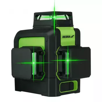 Nivel láser Dedra MC0904 Verde — 30 m de alcance, haz verde, diseño compacto