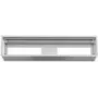 Kindermann 7449000200 Panel de módulos para 4 placas, vacío, marco de panel de conexión de mesa empotrable, aluminio