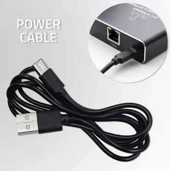 Mini switch Ethernet QOLTEC 52293 1x4 RJ45, splitter de red no gestionado 1 entrada 4 salidas
