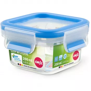 EMSA 508535 Recipiente para alimentos cuadrado 0,2 L transparente 1 ud.