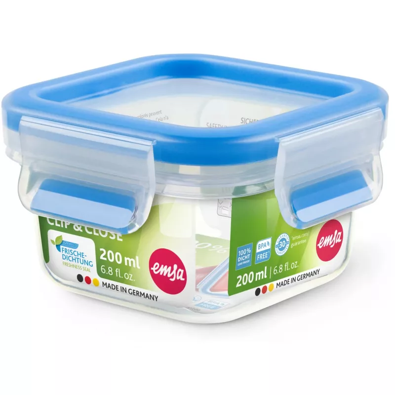 EMSA 508535 Recipiente para alimentos cuadrado 0,2 L transparente 1 ud.