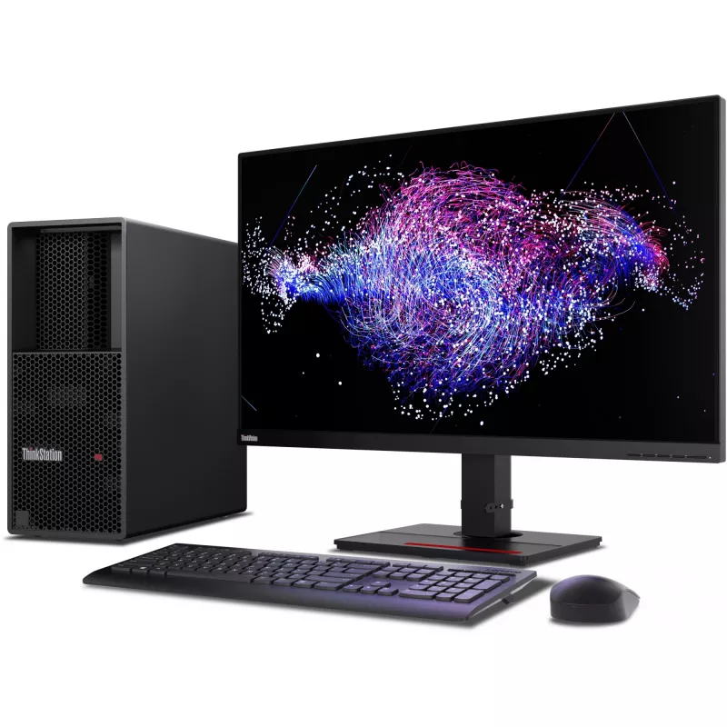 Lenovo ThinkStation P3 Tower Gen 2 Intel Core Ultra 9 285K 64 GB 1 TB SSD Windows 11 Pro Estación de trabajo Negro