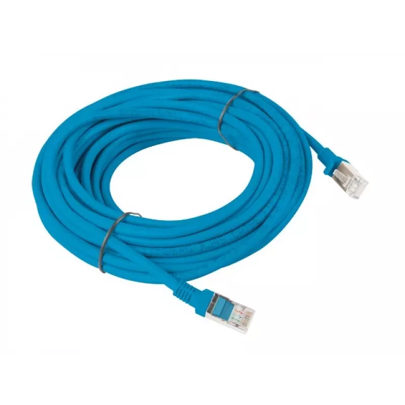 Cable de parcheo Lanberg UTP Cat.5e 10 m azul PCU5-10CC-1000-B