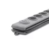 Protector contra sobretensiones Qoltec 50270 Gris 5 tomas AC 230V