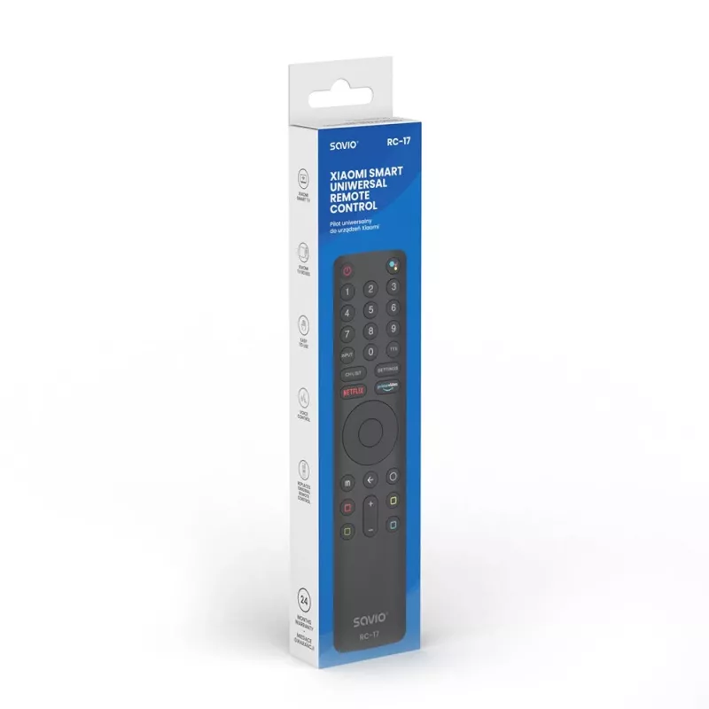 Mando a distancia universal / de repuesto SAVIO RC-17 para Xiaomi Smart TV