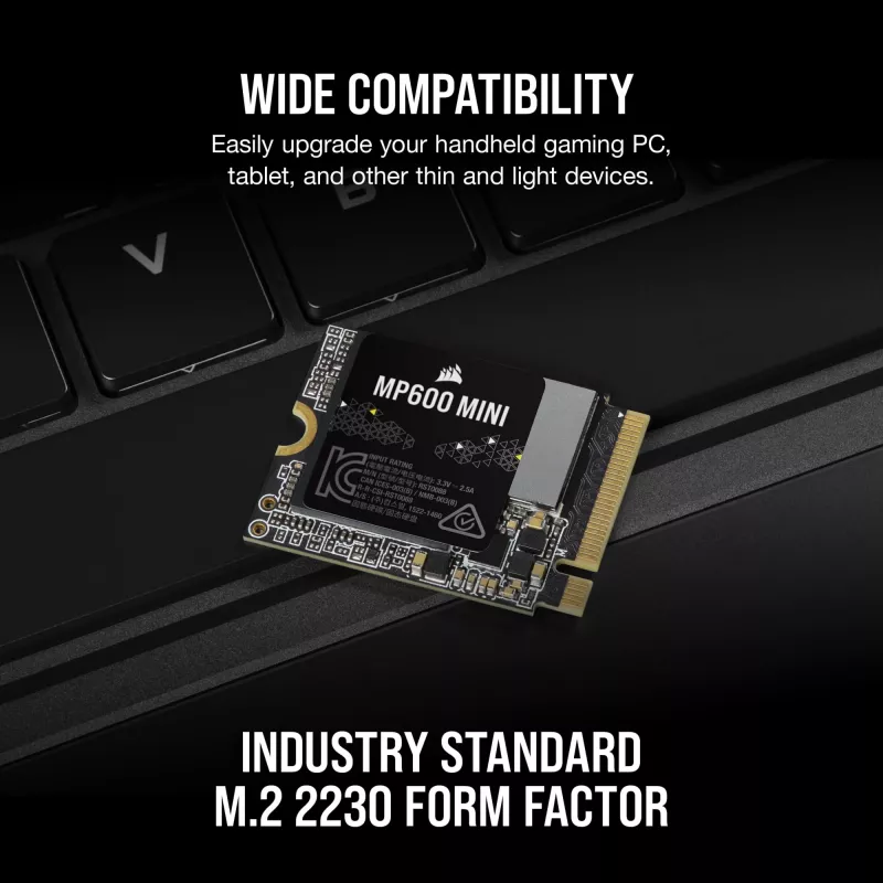 Corsair MP600 Mini - SSD - 2 TB - interna - M.2 2230 - PCIe 4.0 x4 (NVMe)