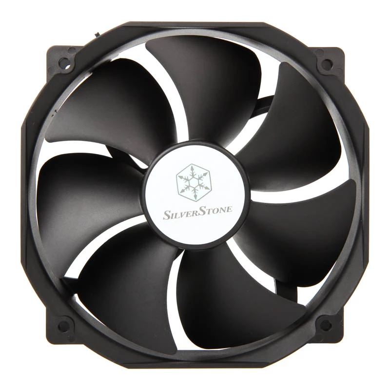 Ventilador SILVERSTONE de 140 mm SST-FHP141 v2.0 — ventilador PWM de 140 mm para caja/disipador, negro