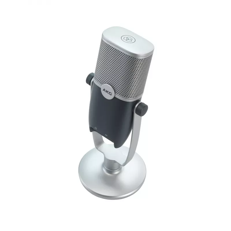 AKG Ara - micrófono de condensador USB profesional, azul/plata