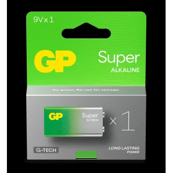 PILA ALCALINA 6LR61 9V GP SUPER 1 UD.