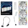 Ventilador Lian Li UNI FAN SL Wireless 120 ARGB Reverse Blade Blanco pack de 3