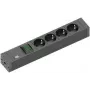 Alargador de corriente Bachmann 420.0012 2m 4 tomas AC interior negro
