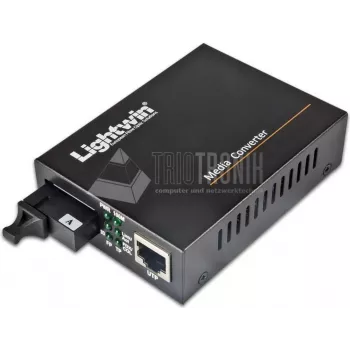 Lightwin Convertidor WDM 100Base-LX, monomodo, 20KM convertidor de medios (LWC-10/100-SF-S20-B)
