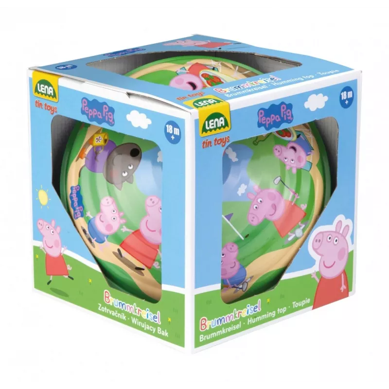 Peonza 19 cm Peppa Pig en caja
