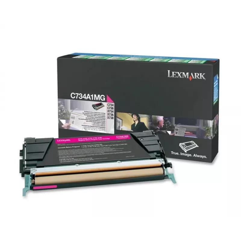 Lexmark - Cartucho de tóner - 1 x magenta - 6000 páginas - LRP / LCCP (0C734A1MG)