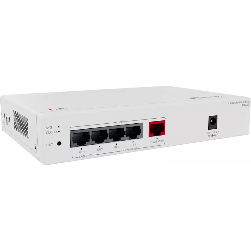 Router Huawei AR280 Gbit PoE (1) 2.5G PoE+, (4) Gbit PoE+, 41W
