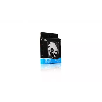Ventilador de 120 mm DeepCool RF120W — 1300 rpm, 1,32 mmH2O, negro translúcido