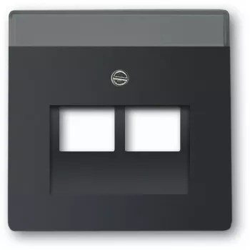 BUSCH JAEGER 1710-0-3911 - negro - convencional - cualquier marca - 63 mm - 63 mm - 1 ud.