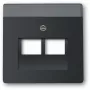 BUSCH JAEGER 1710-0-3911 - negro - convencional - cualquier marca - 63 mm - 63 mm - 1 ud.