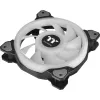 Thermaltake Riing Quad 12 RGB CL-F088-PL12SW-C ventilador de radiador de 120 mm, TT Premium Edition, pack individual, sin controlador, negro