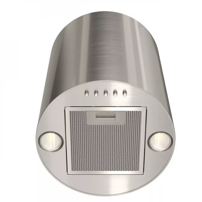 Campana extractora MAAN Elba Mini WPB 431 Satin, carcasa de acero inoxidable, 400 mm de altura, Ø310 mm, 120–300 m³/h, control electrónico