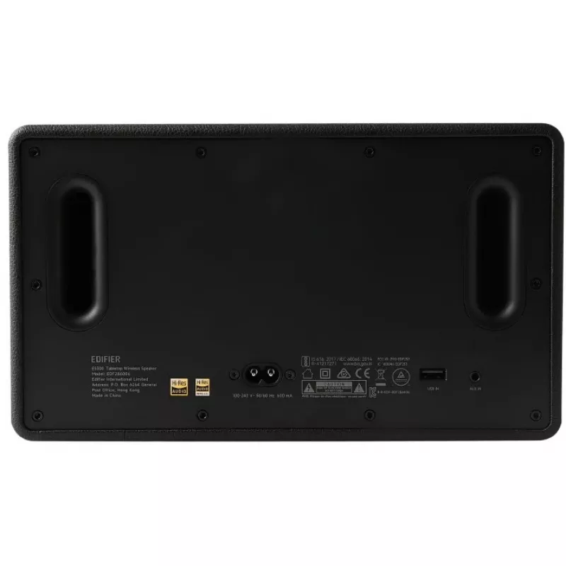 Altavoz para fiestas Edifier ES300 negro – 2 vías, 60 W RMS, Bluetooth LDAC/SBC, USB-A, dial giratorio