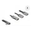 DeLOCK 64303 Hub USB 3.2 Gen 1 Type-C 5000 Mbit/s Gris