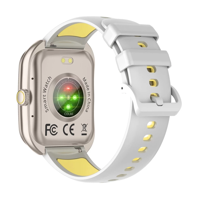 Smartwatch Colmi P86 oro con Bluetooth y medidor de frecuencia cardíaca