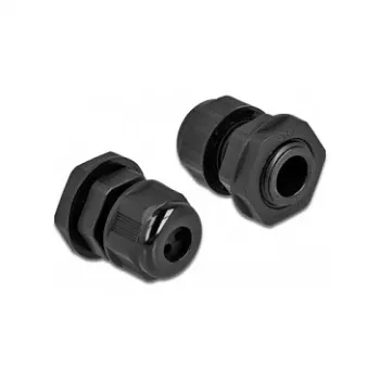 Prensaestopas DeLOCK 60373 negro plástico 2 uds.