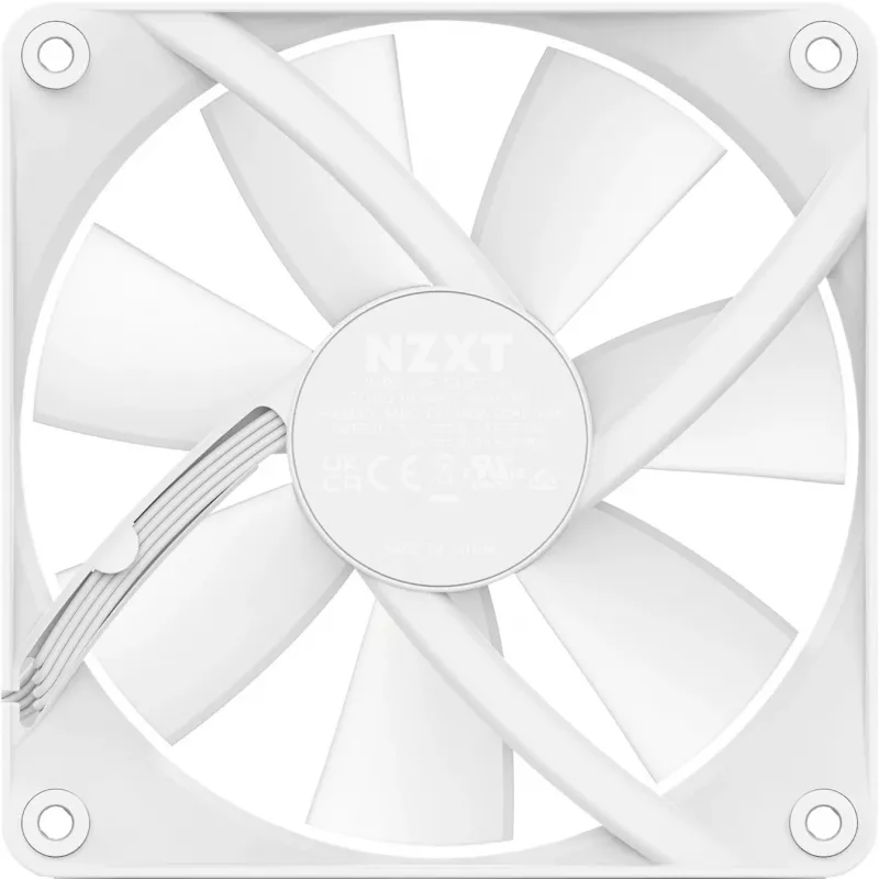 NZXT F120 RGB Core RF-C12SF-W1 ventilador de caja de 120 mm, 500–1800 RPM, PWM, blanco