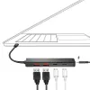 Hub USB-C, 4 puertos 2x USB-A, 2x USB-C, Negro