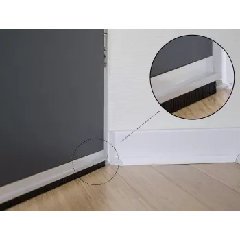 Guía de cepillo DeLOCK 66652 40 mm con perfil de aluminio en ángulo