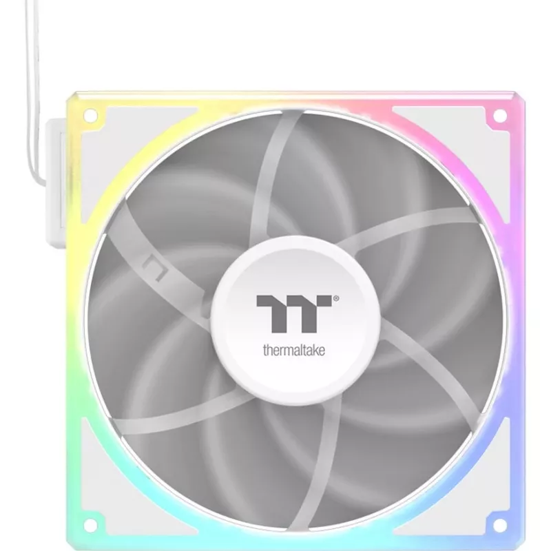 Pack de ventiladores THERMALTAKE TOUGHFAN EX 140 ARGB Sync White — 140 mm, pack de 3